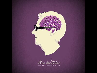LP Cover cover disc flower head lilac lp music
