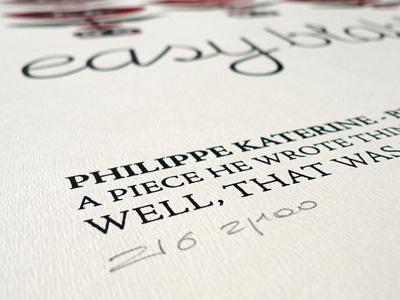Easy blablabla screenprint sérigraphie typographiy