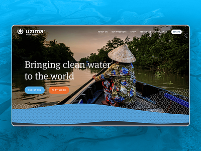 Uzima Website africa life non profit uiux web design website