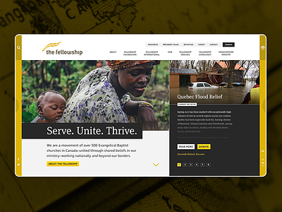 The Fellowship Website toronto uiux web design website