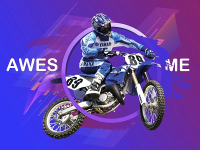 Dirt Bike Wallpaper bike blue clean color design dirt motocross motorcycle purple typogaphy wallpaper