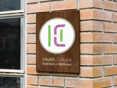 Health Culture :- Nutrition + Wellness Logo V2 design green health health culture health logo icon illustration logo logo design nutrition nutrition logo vec vector wellness wellness logo