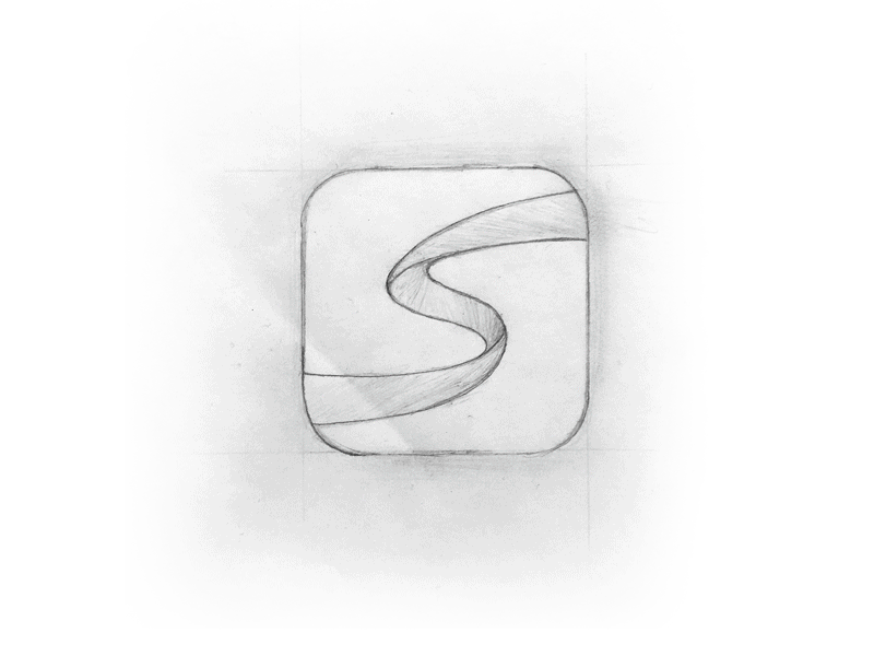 App icon Shifte app branding flat gradient icon logo