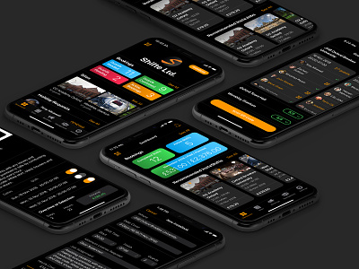 Shifte iOS app app dashboard design guard ios screens security
