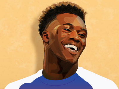 Callum Hudson-Odoi callum character chelsea fc design england football goal illustration soccer winger