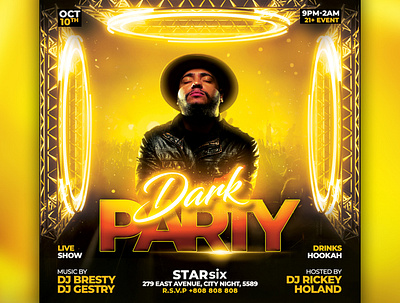 PartyClub Flyer design dj dj artist flyer ladies night party party flyer