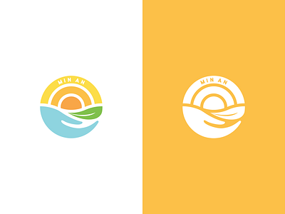 Massage Logo design illustrator logo massage sun