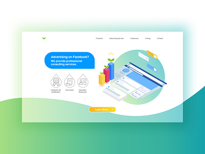 Daily UI Challenge #003｜Landing Page