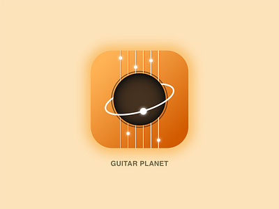 Daily UI Challenge #005｜App Icon app appdesign dailyui design guitar icon illustrator planet practice ui