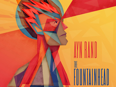 Fountainhead Illustration abstract angle angular architecture ayn rand book building colorful dominique francon face fountainhead fragmented howard roark illustration illustrator literature modern photoshop shapes sharp triangle