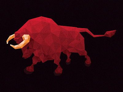 Bikavér bull illustration red texture