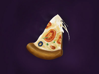 Pizza 🍕 3d cheese digitalart food illustration pizza procreate