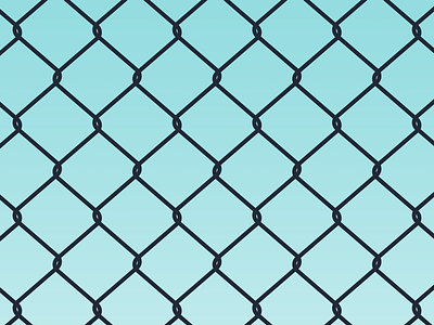 Fence chain daily design fence gradient link vector