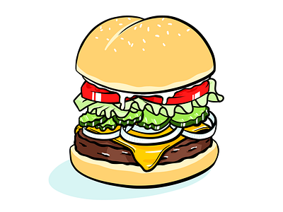 Cheeseburger Deluxe bun burger cheese cheeseburger deluxe food mayo