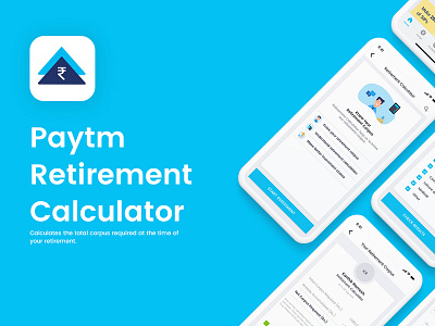 Paytm Retirement Calculator mobile app mobile ui ui design