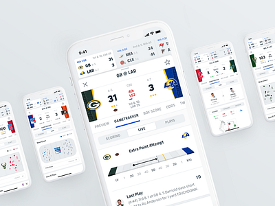 CBSSports NFL Gametracker on Behance