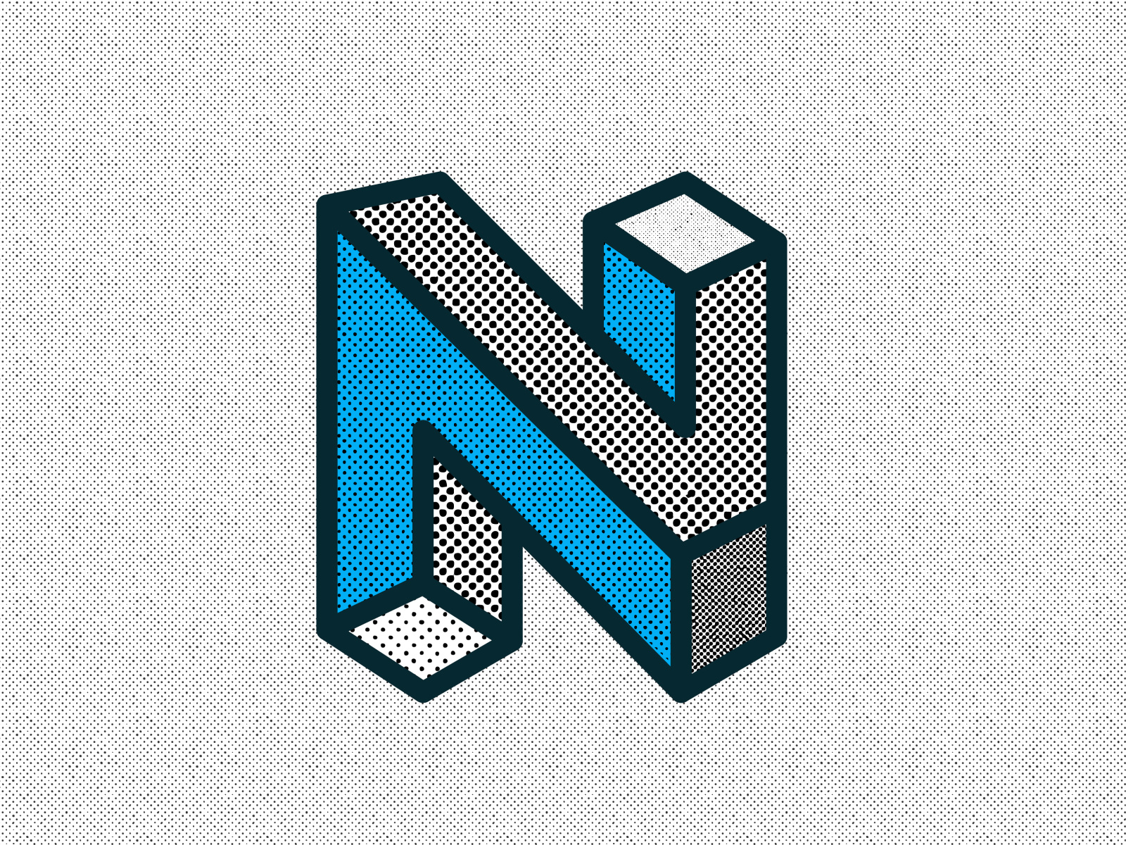 36 Days of Type – N by Anthony Romano for RP3 on Dribbble