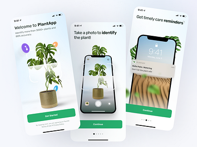 Plant App 🌱 Onboarding Screens