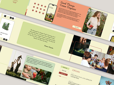 Organic food & product online shop stylescape branding design graphic design stylescape ui