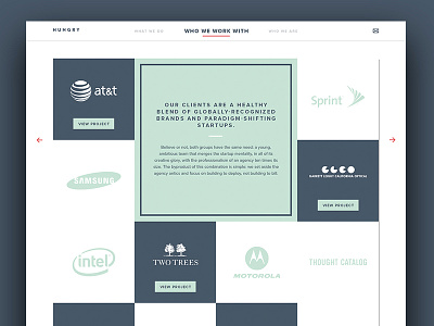 Hungry Client Page brand branding business client concept design digital homepage site ui ux website