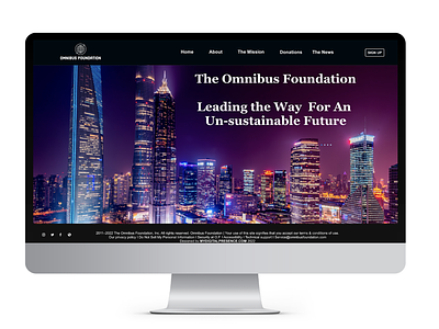 Omnibus Foundation UX Mockup design high-fidelity mockup ux