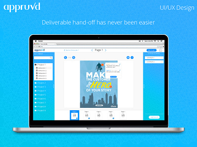 Appruvd - UI/UX Design approvals deliverable marketing ui uiux user experience user interfrace web design website