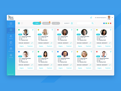UI/UX Design - Olive Clinic appointment clinic dashboard doctor health medical patient schedule ui ux web website