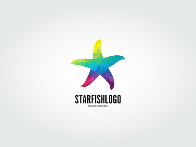 Starfish logo template logo multicolor starfish template
