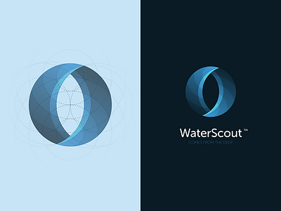 Water Scout logo concept branding circle concept geometry icon identity illustration logo mark process simple startup