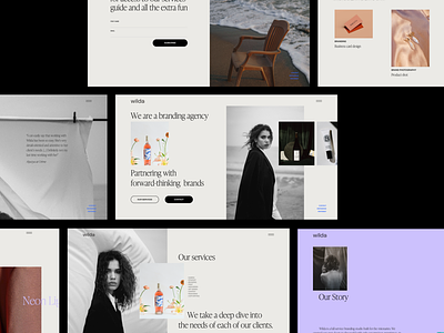 Wilda - Desktop animation branding design ecommerce em fashion idea inspiration minimal moonlight typography ui ux web website