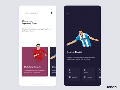Football app adobe xd app design football idea illustration jahani minimal sketch soccer sport ui