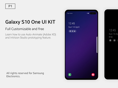 Samsung One UI Prototype adobe xd app design idea invision invision studio jahani kit kit design samsung samsung galaxy s10 sketch ui ux