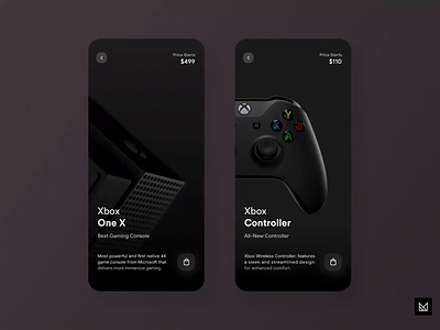 Xbox Store app design ecommerce em idea minimal product store ui