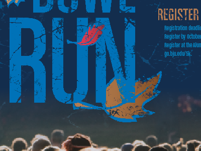 Run! poster typography