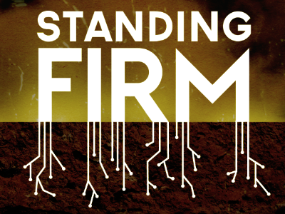 Standing Firm graphic ground roots slide