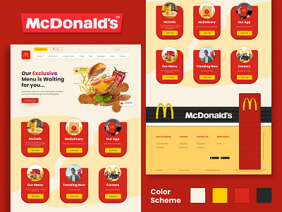 Landing Page Redesign - Mcdonalds