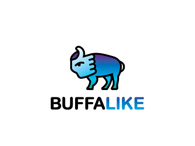Buffalike buffalo ny design illustrator logo thumbs up