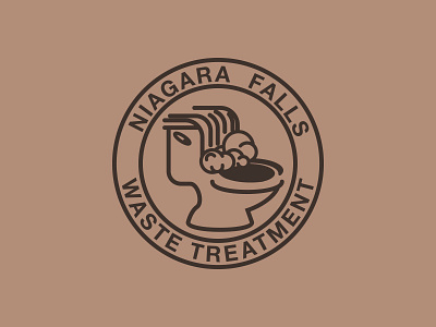 Niagara Falls Waste Treatment government logo niagara falls toilet