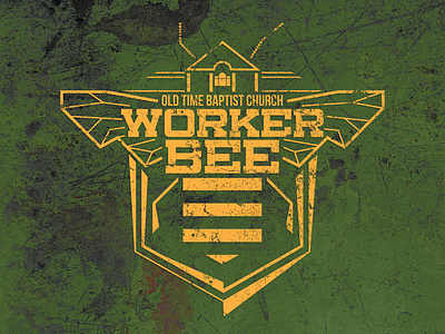 Worker Bee T-Shirt bee church illustrator logo t shirt worker