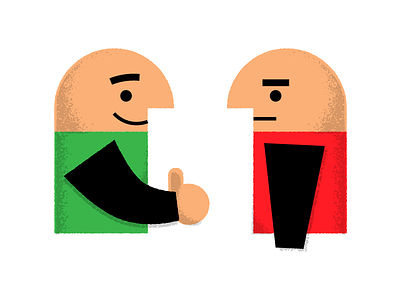 S'all Good Man angry happy illustration texture thumbs up vector