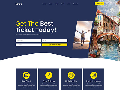 Landing page Design for Travel Business