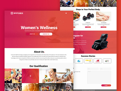 Spotcheck Website Design debuts design designer dribbble ecommerce firstshot landingpage website womenweb