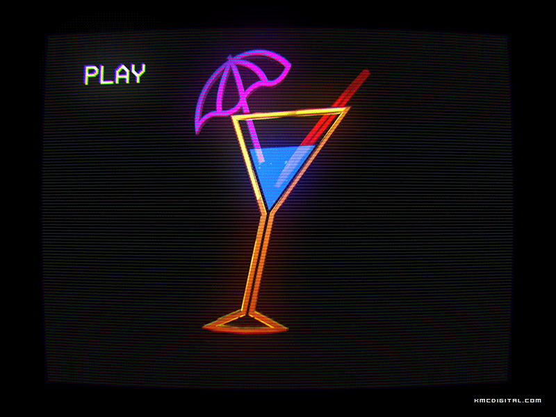 80s Cocktail 80s cocktail graphics motion