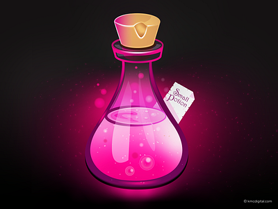 Potion 2d bottle editorial flat design glowing graphics halloween icon icon artwork iconography illustration illustrator potion vector