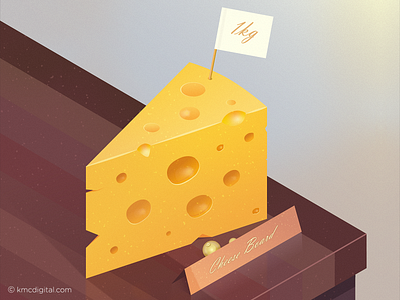 'Cheese Board' Illustration 2d cheese cheeseboard editorial illustration illustrator illustrator art kitchen vector
