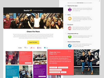 Stackla - Cheers For Peers - Microsite