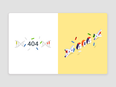 404 Isometric Practice | Daily UI design flat illustration ui web