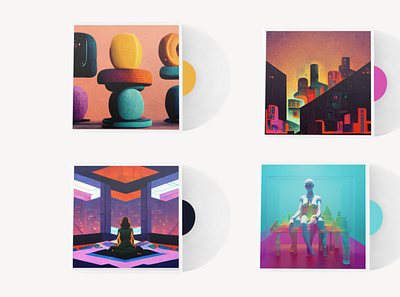 Colorful album covers 3d abstract album cover artistic colorful cover art custom graphic design illustration instrumental jazz lofi motion designer music musical artwork pop single cover