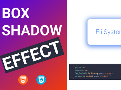 BOX SHADOW CSS / effects div design graphic design illustration typography ux vector