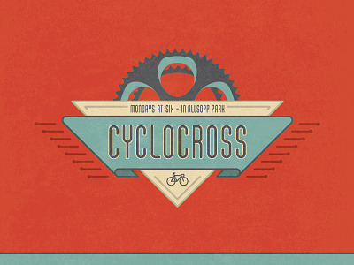 Cyclocross bike cycling cyclocross illustration logo